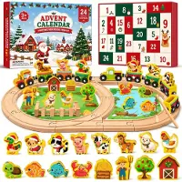 Merkloos Calendario dell'Avvento 2026 con trenino magnetico per bambini