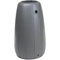 LTPRTZ Serbatoio per l'acqua - Ideale per l'uso in giardino - Risparmio idrico - Plastica resistente ai raggi UV - 200 litri - Grigio