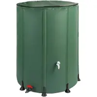 LTPRTZ Serbatoio pieghevole per la raccolta dell'acqua piovana - Design salvaspazio - Capacità: 1000 litri - Ecologico