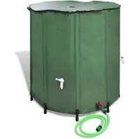 LTPRTZ Serbatoio pieghevole - Accumulo di acqua - Irrigazione del giardino - Grande capacità - 500 litri - Verde