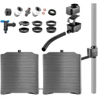 LTPRTZ Serbatoio per l'acqua - Irrigazione del giardino - Struttura modulare - 126 litri - Grigio antracite