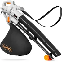 LTPRTZ Aspiratore elettrico per giardino - Soffiatore e trituratore di foglie - Attrezzo per la cura del giardino e la pulizia - Funzione 3 in 1 - Contenitore di raccolta da 35 litri - Colore: nero