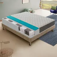 MaterassieDoghe Materasso 120x200 cm, Alto 30 cm, 800 Molle Insacchettate, Ortopedico e Indeformabile Rigidità H3, Memory Foam 4 cm, 100% Italy