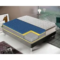 MaterassieDoghe Materasso 70x200 cm, Alto 27 cm, 800 Molle Insacchettate, 7 zone differenziate, Rigidità H2, Memory Foam 6 cm, 100% Italy , Sfoderabile