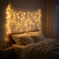 LILIIN , luci natalizie a LED, 20 metri, 800 LED, luce bianca calda, 8 modalità di illuminazione e livelli di luminosità con funzione di memorizzazione