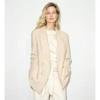 MAX&Co. per donna. 2626046024200 Blazer di flanella doppiopetto Mcocicogna beige (38), Casual, Lana