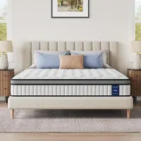 Bedstory Materasso 160x200 cm, materasso a molle insacchettate, altezza 31 cm, materasso ortopedico
