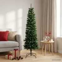Syfax Artificial Slim Christmas Tree 120 cm PE e PVC Verde