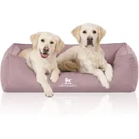 Knuffelwuff Letto ortopedico per cani Leon in velluto XXL rosa