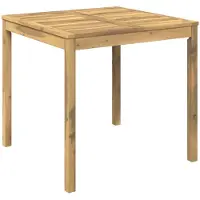 Syfax Tavolo da cena da giardino Sbiancato 80 x 80,5 x 75 cm