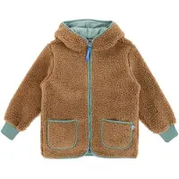 Finkid Kid's Tonttu Teddy Giacca in pile Bambini (90/100, marrone)