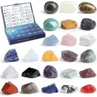 Merkloos Calendario dell'Avvento con 24 gemme naturali per Natale