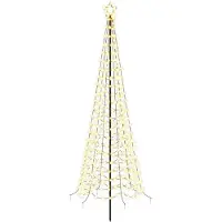 Syfax Albero di Natale a spirale LED con picchetto EKENAS 250 cm