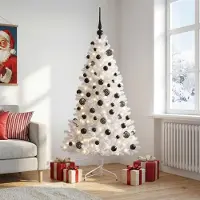 Syfax Albero di Natale artificiale con palline 210 cm 300 LED