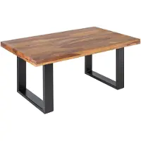 Invicta Tavolino da salotto 100 cm in legno, design moderno per il soggiorno. ACQUISTA ORA