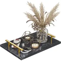 Merkloos Tavolo da trucco con struttura in marmo, 30 x 20 cm