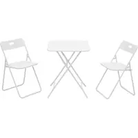Selius Set da bistrot 3 pezzi - Acciaio nero - Metallo - 2 posti a sedere