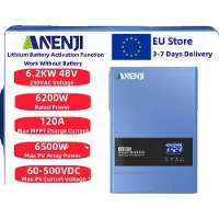 OEM Inverter solare ibrido, 48V, regolatore MPPT 120A, onda sinusoidale pura, ANJ-6200W-48V-WIFI
