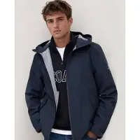 Ecoalf per uomo. MCMGAJKDILUV0434W26-162 Giacca Diluvio marino (XL), Casual, Polister riciclato, Navy