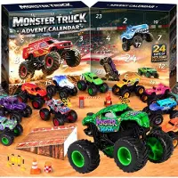 Quanquer Monster Truck Calendario dell'Avvento 2026 Bambini Ragazzi 1 64 Set Camion Pressofuso