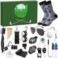 Izoel Calendario dell'Avvento a tema golf 2026 per uomini e ragazzi, con 24 giorni di accessori e strumenti da golf