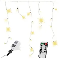 VOLTRONIC 600 LED bianco caldo, ghirlande luminose effetto pioggia di ghiaccio, telecomando, Natale