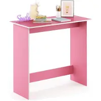 Dripio Scrivania con ripiano, rosa/bianco, 80x75,7x39,4 cm