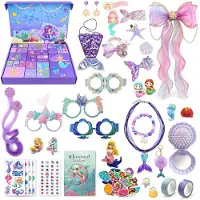 TZEKING Calendario dell'Avvento 2026 Bambina 24 Pezzi Accessori a Sorpresa 24 Giorni Calendario dell'Avvento Natalizio Sirena