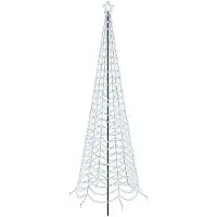 Syfax Albero di Natale a spirale LED con picchetto EKENAS 300 cm