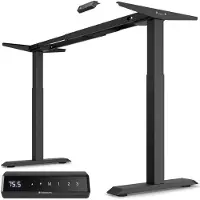 Dripio Struttura regolabile in altezza per tavolo, con touchscreen, porta USB, colore nero