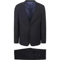 Suitable Structure Completo Lana Navy Blu Blu scuro taglia
