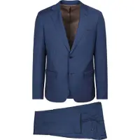 Suitable Completo Sharkskin in lana blu royal Blu Blu scuro taglia