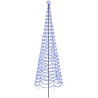Syfax Albero di Natale a spirale LED con picchetto EKENAS 400 cm