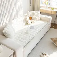 OEM Coprimaterasso per cani, 70x210 cm, colore bianco, antiscivolo, lavabile