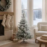 Syfax Albero di Natale Artificiale con Rami Pieghevoli 120 cm