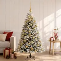Syfax Albero di Natale Artificiale con Palline 120 cm 150 LED