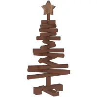 Syfax Albero di Natale in legno KOTKA 60 cm Legno Massello di Pino