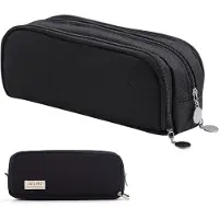 OEM Organizzatore da scrivania - Grande capacità - Tre scomparti - 23,5 x 9,5 x 5,5 cm - Nero