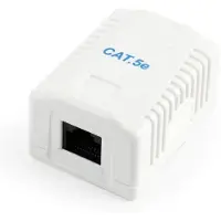 Gembird NCAC-1U5E-01, RJ-45, bianco, femmina, diritto, Cat5e, U/UTP (UTP)