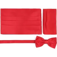 Suitable Set Fascia Papillon Pochette Rood Rosso