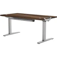 Fellowes 9871301 Piano di lavoro per Levado/Cambio - 160 x 80 x 2,5 cm, noce