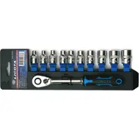 Boni-Shop® Set Bussole esagonale Femmina E-Profil con Cricchetto