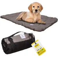 Dripio Coperta per cani da viaggio, 75 x 50 cm, impermeabile, lavabile, marrone, taglia M