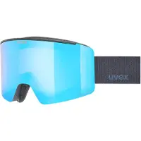Uvex - Maschera da sci/snowboard - Ignite FM Black Mirror Blue (S3) - Bianco