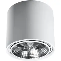 Sollux Lampada da soffitto TIUBE bianco 1xGU10/ES111 10W alluminio 11x12x12cm Lighting