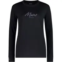 Mons Royale Women's Yotei Merino Classic Long Sleeve Maglia a manica lunga merino Donna (S, nero)