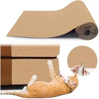 Famanu Tappetino adesivo per gatti , 40 x 100 cm, color kaki