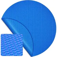 LTPRTZ Wiltec Solar Pool Film 3,6 m Blu 400μ, Copertura rotonda per la protezione dell'acqua della piscina, Telo per piscina, Telo solare per il riscaldamento della piscina