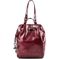 Desigual , Zaino medio, Donna, Poliuretano, Rosso, U