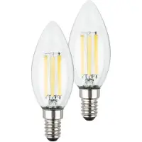 Briloner Lampadina LED a candela E14 2,5W chiara 3000K 525 lm EEC A 2er
